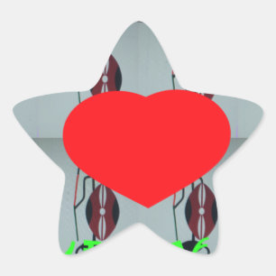 I Love Kenya Art Print Star Sticker