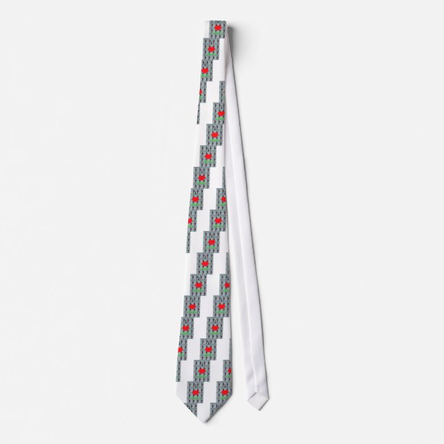 I Love Kenya Art Print Tie (Front)