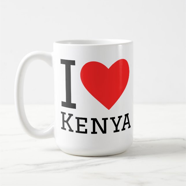 I love Kenya  Coffee Mug (Left)