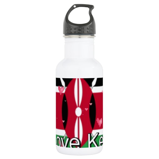 I Love ! Kenya Hakuna Matata 532 Ml Water Bottle (Front)