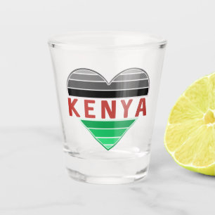 I Love Kenya, Kenyan Heart Shot Glass