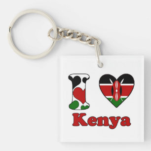 I love Kenya Key Ring
