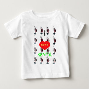 I Love Kenya Maasai Art Print Baby T-Shirt