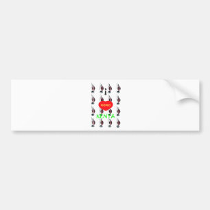 I Love Kenya Maasai Art Print Bumper Sticker