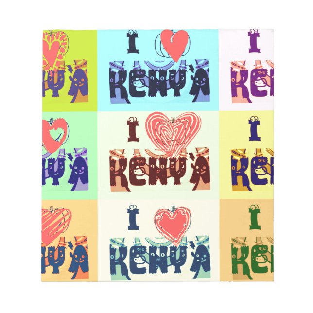 I love Kenya.png Notepad (Front)