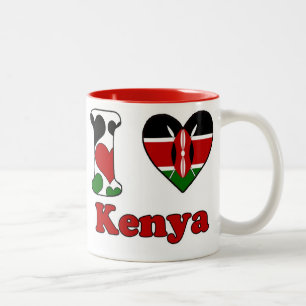 I love Kenya Two-Tone Coffee Mug