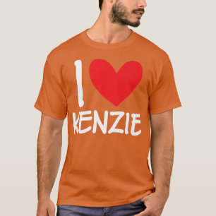 I Love Kenzie Name Personalised Girl Woman BFF Fri T-Shirt