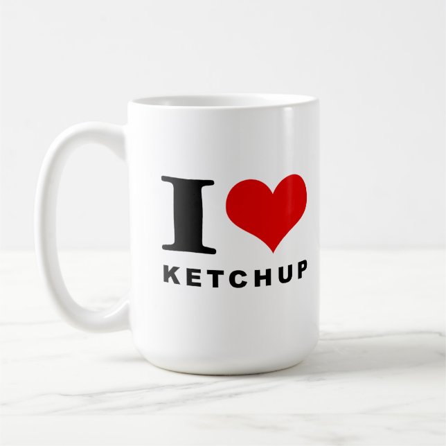 I love ketchup coffee mug (Left)