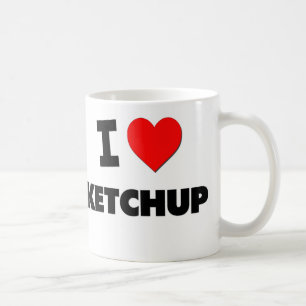 I Love Ketchup Coffee Mug