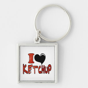 I Love Ketchup Key Ring
