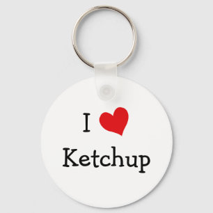 I Love Ketchup Key Ring