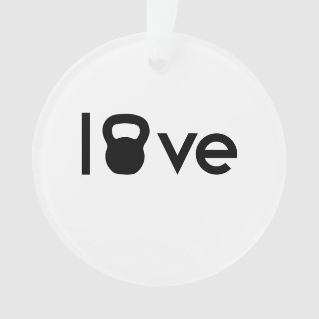 I Love Kettlebells Ornament (Front)