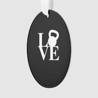 I Love Kettlebells Ornament