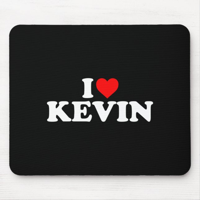 I Love Kevin - Heart Long Sleeve  Mouse Mat (Front)