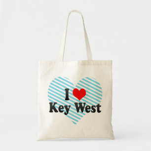 I Love Key West, United States Tote Bag