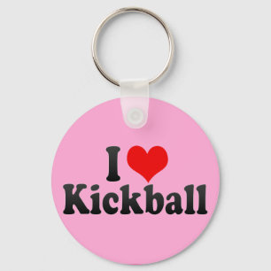 I Love Kickball Key Ring