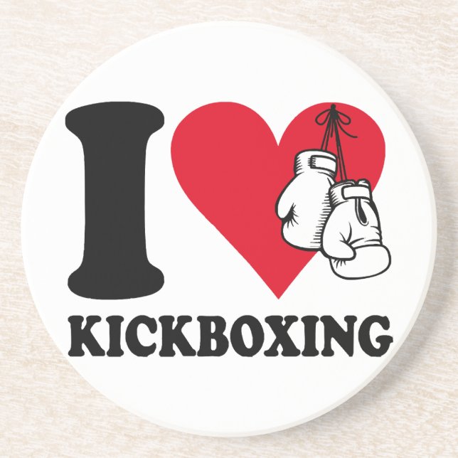 I love kickboxing coaster (Front)