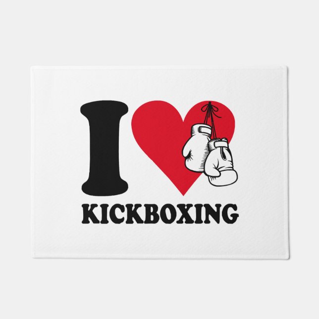 I love kickboxing doormat (Front)