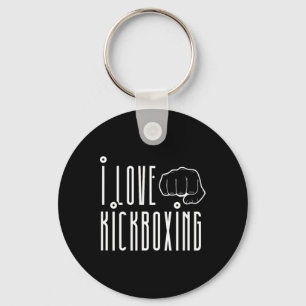 I Love Kickboxing Kickbox Kick Boxing Kickboxer Key Ring
