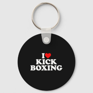 I Love Kickboxing Shirt Kickboxing Lover I Heart K Key Ring
