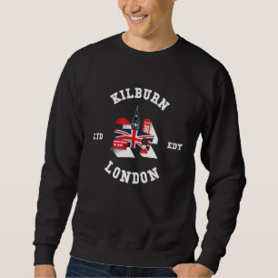 I Love KILBURN London City Flag Badge Sweatshirt