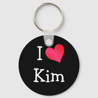 I Love Kim Key Ring
