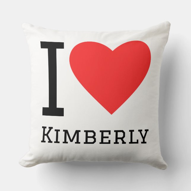 I love Kimberly  Cushion (Front)
