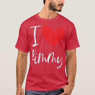 I Love Kimmy Name Personalised Girl Woman BFF Hear T-Shirt