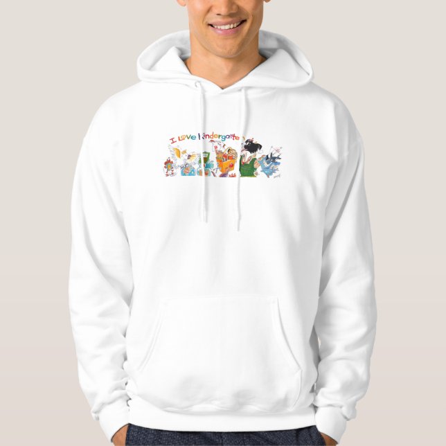 I Love Kindergarten Hoodie (Front)