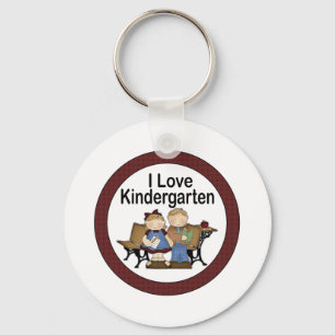 I Love Kindergarten Key Ring