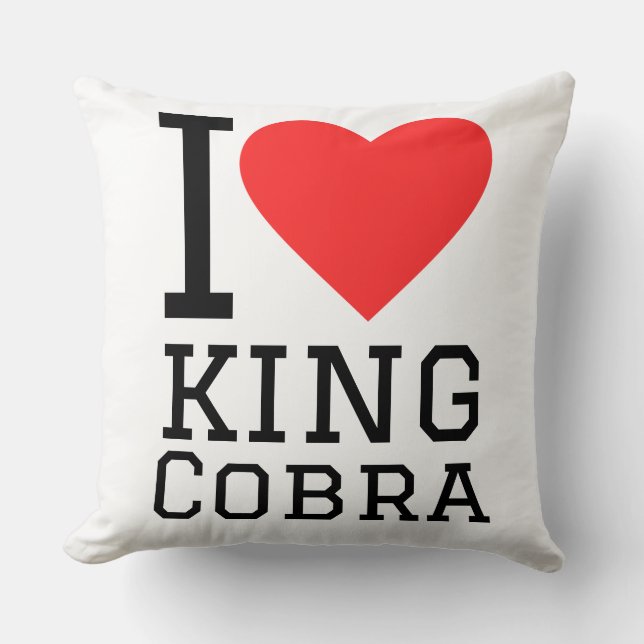 I love king cobra cushion (Front)