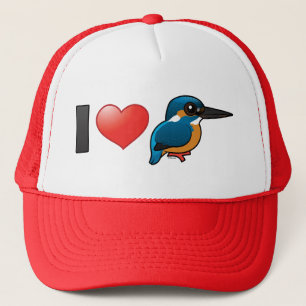 I Love Kingfishers Trucker Hat