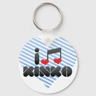 I Love Kinko Key Ring
