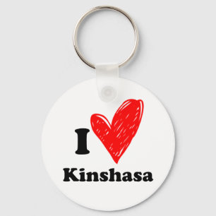 I love Kinshasa Key Ring