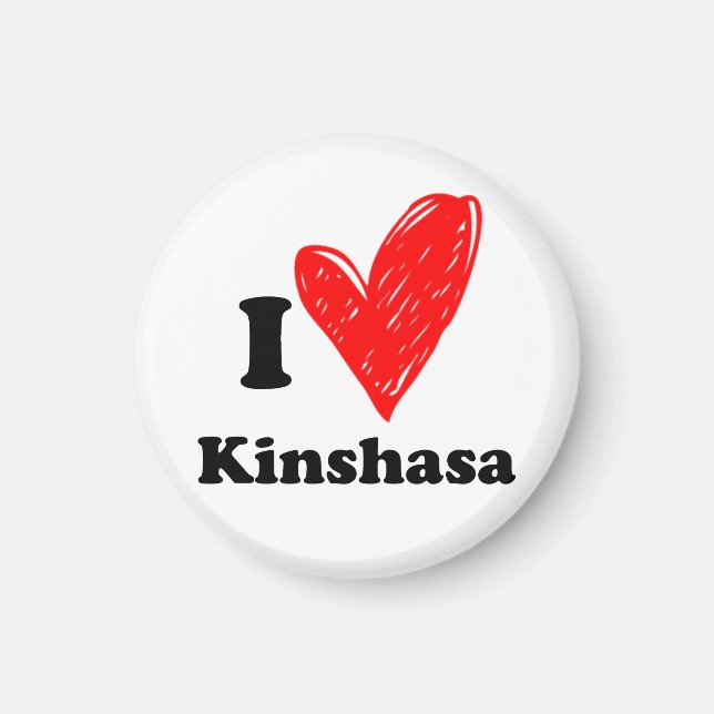 I love Kinshasa Magnet (Front)