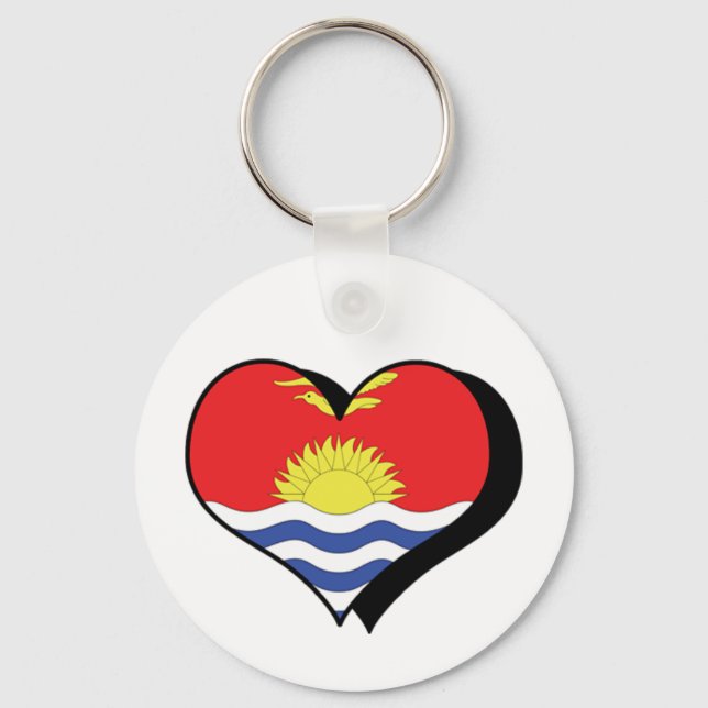 I Love Kiribati Keychain (Front)