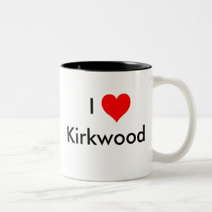 I Love Kirkwood Two-Tone Coffee Mug