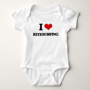 I Love Kitesurfing Baby Bodysuit