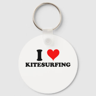 I Love Kitesurfing Key Ring