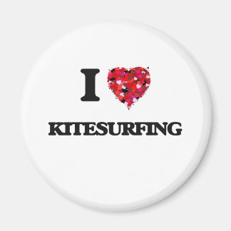 I Love Kitesurfing Magnet