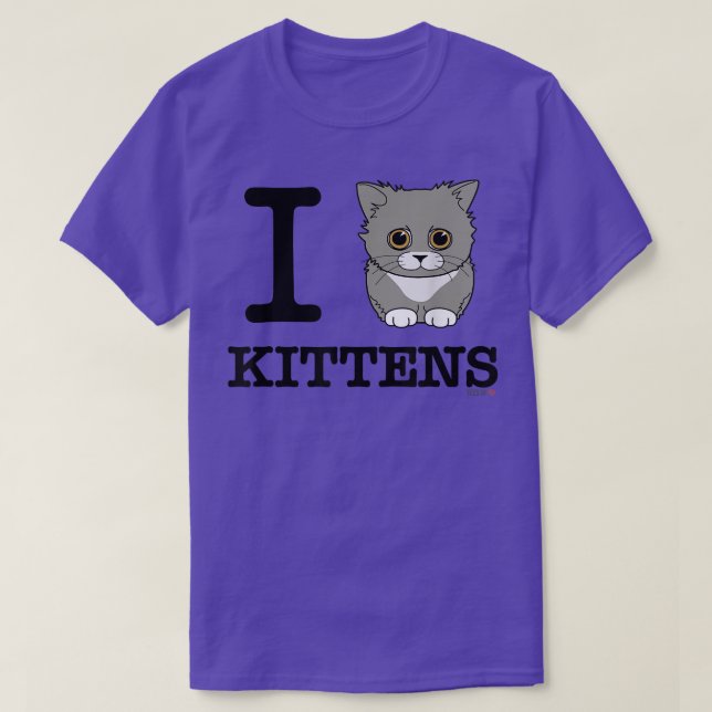 I Love Kittens  T-Shirt (Design Front)