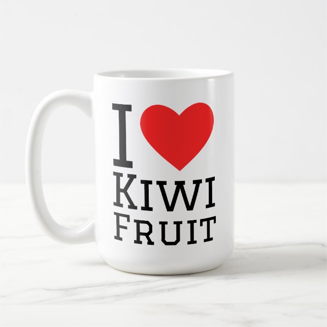 I love kiwi fruit coffee mug (Left)
