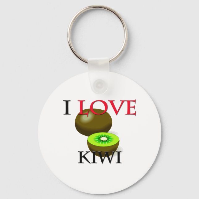 I Love Kiwi Key Ring (Front)