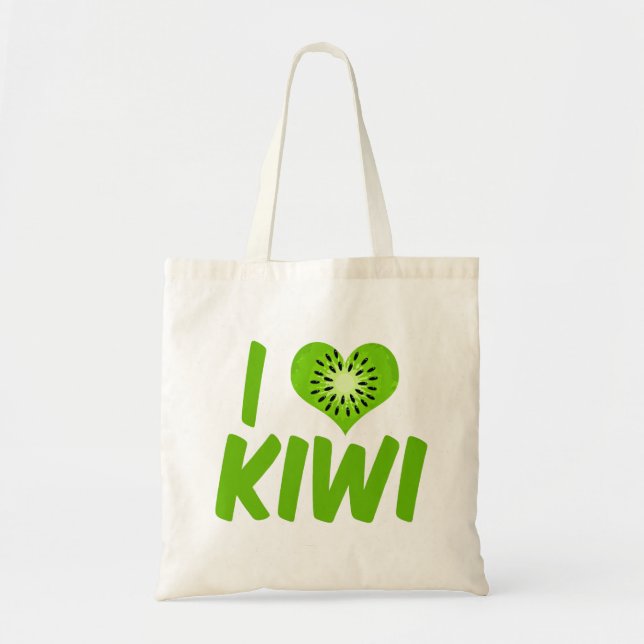 I Love Kiwi Tote Bag (Front)