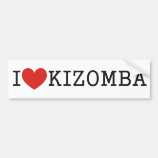 I love Kizomba Bumper Sticker