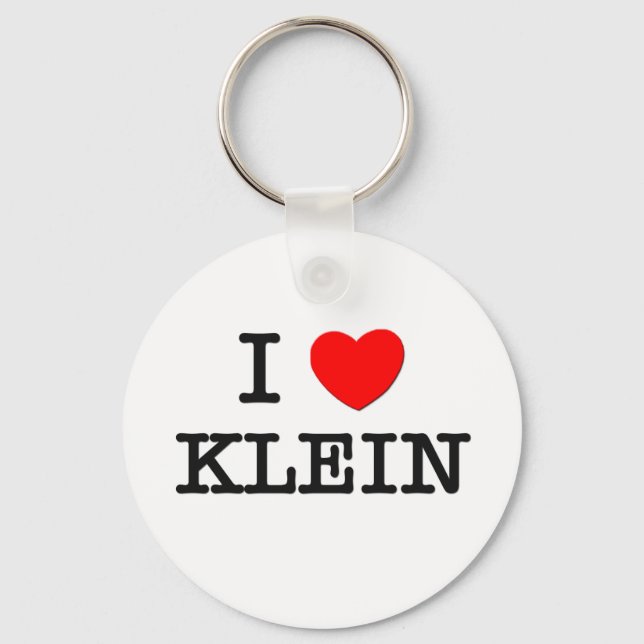 I Love Klein Key Ring (Front)