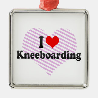 I love Kneeboarding Metal Tree Decoration