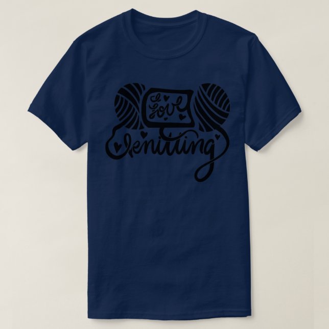 I love Knitting1 T-Shirt (Design Front)