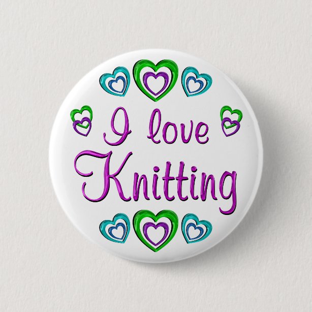 Knitting Badges & Pins Zazzle UK