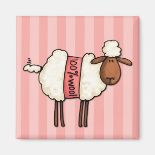 i love knitting magnet